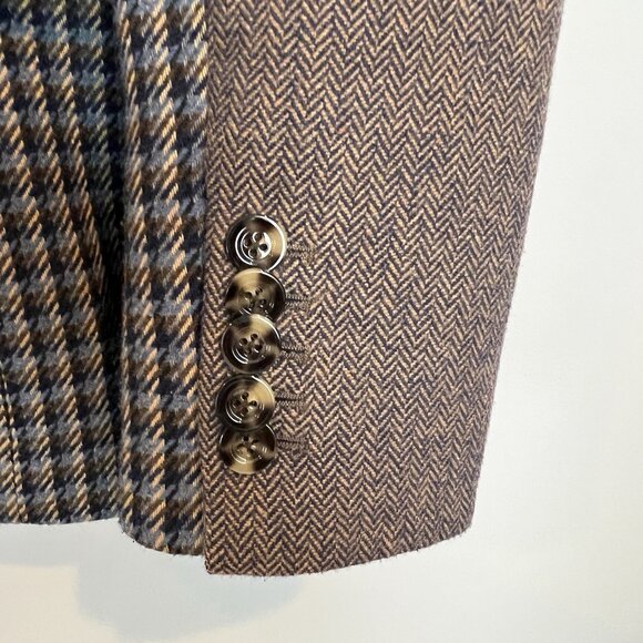 Veronica Beard Faustine Houndstooth Patchwork Dickey Jacket Size 8 Blazer - Picture 6 of 12
